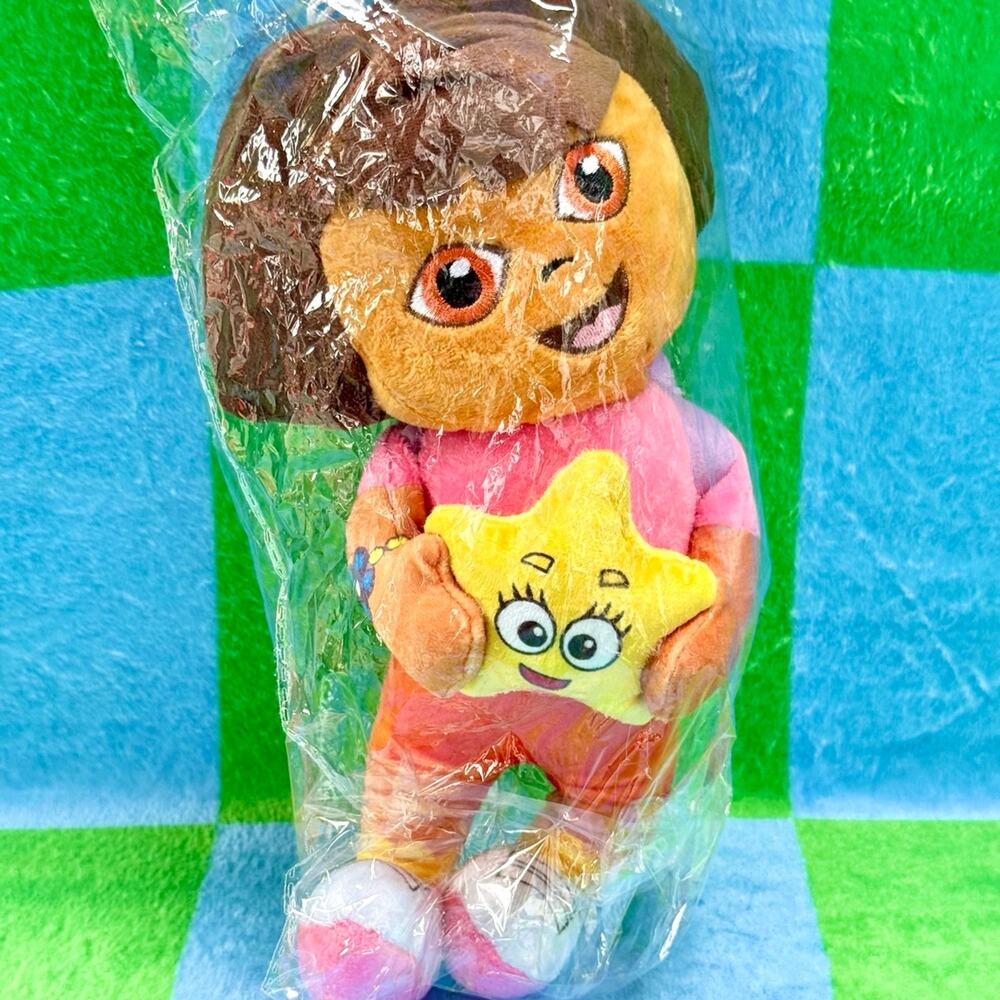 Nickelodeon Jr Dora The Explorer Dora Plush SEALED With Little Star & Backpack